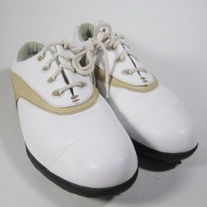 Footjoy EComfort Women's White w/Tan Golf Shoe 7s